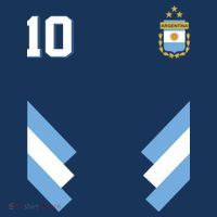 Pro Soccer Specialists #10 Argentina Jersey Soccer Women's Hoodie thumb 2