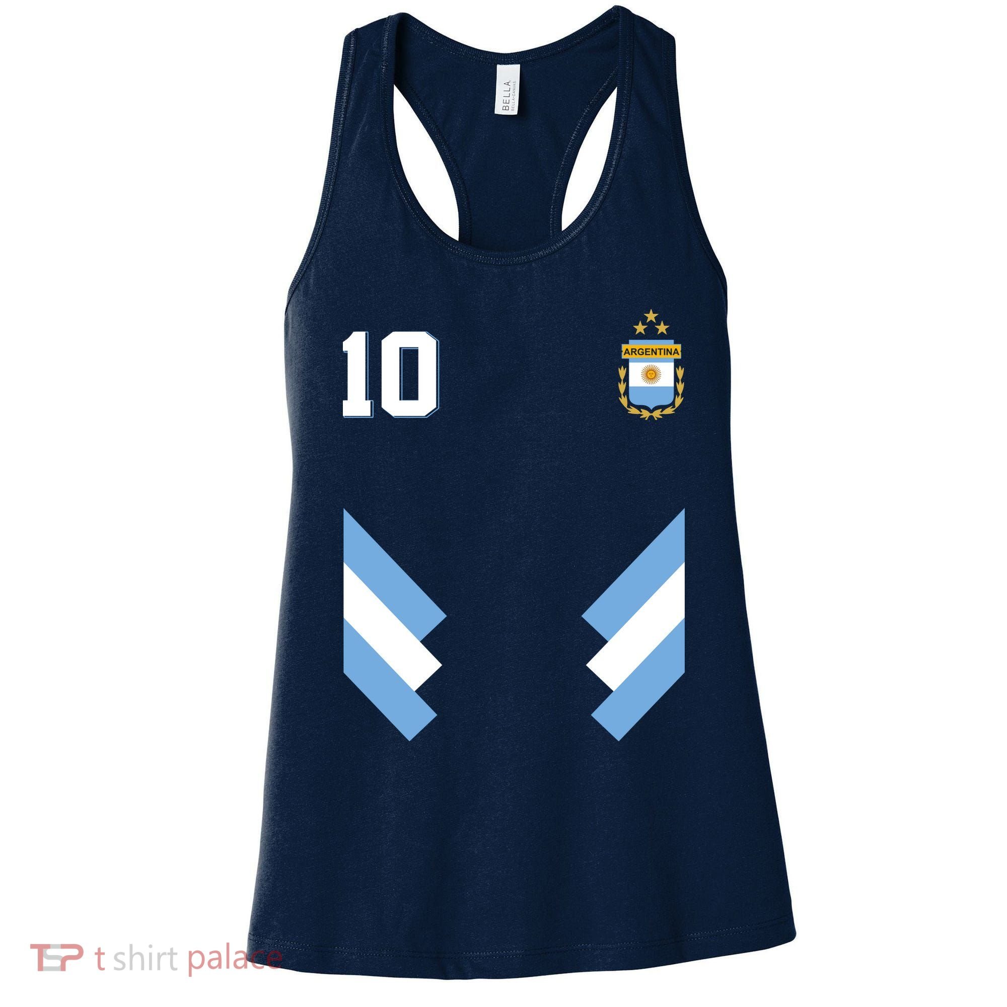 Pro Soccer Specialists #10 Argentina Jersey Soccer Women's Tank Top