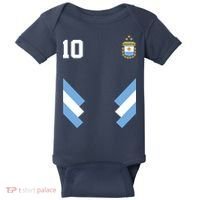 Pro Soccer Specialists #10 Argentina Jersey Soccer Baby Bodysuit thumb 0