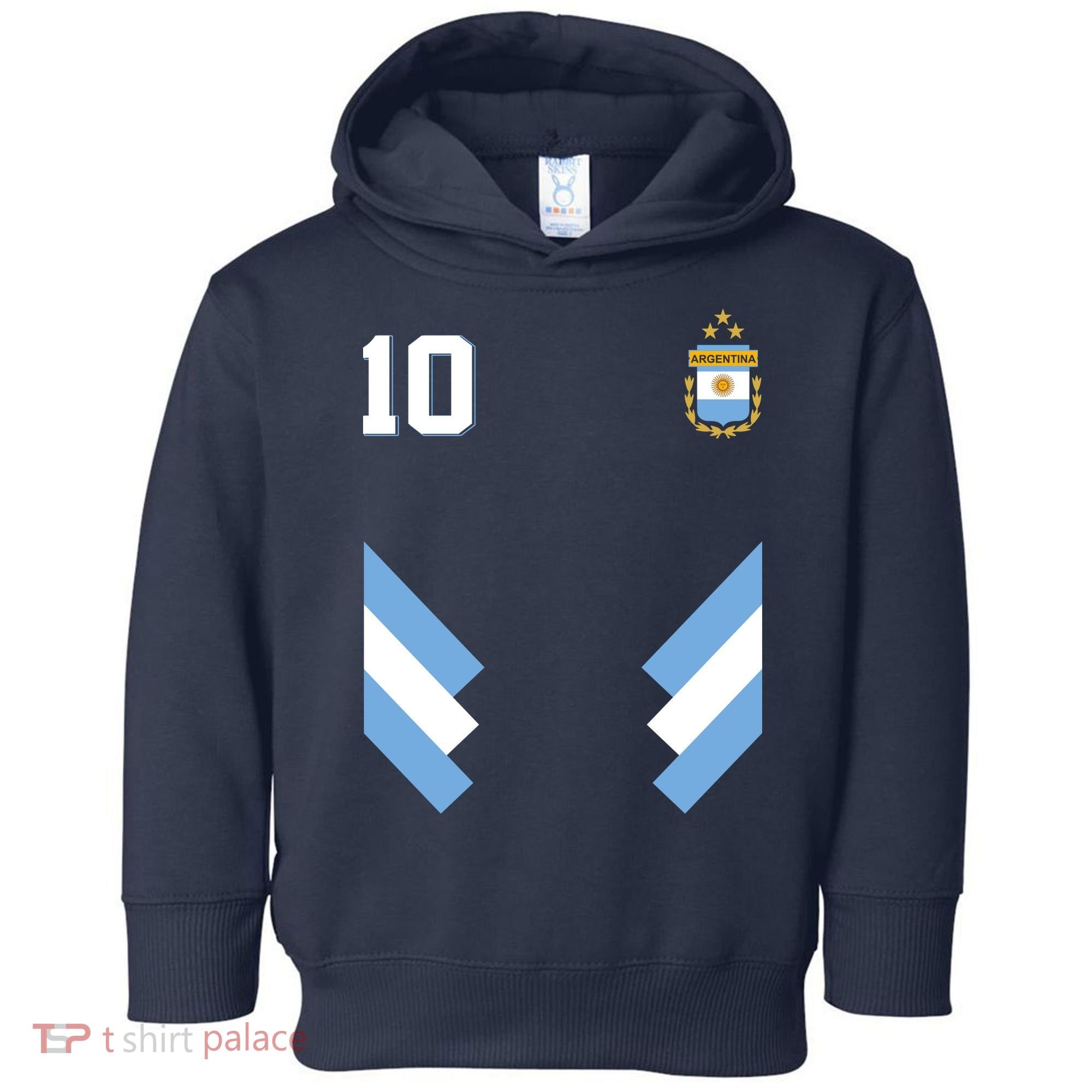 Pro Soccer Specialists #10 Argentina Jersey Soccer Toddler Hoodie
