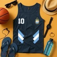 Pro Soccer Specialists #10 Argentina Jersey Soccer Tank Top thumb 4