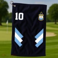 Pro Soccer Specialists #10 Argentina Jersey Soccer Golf Towel thumb 1