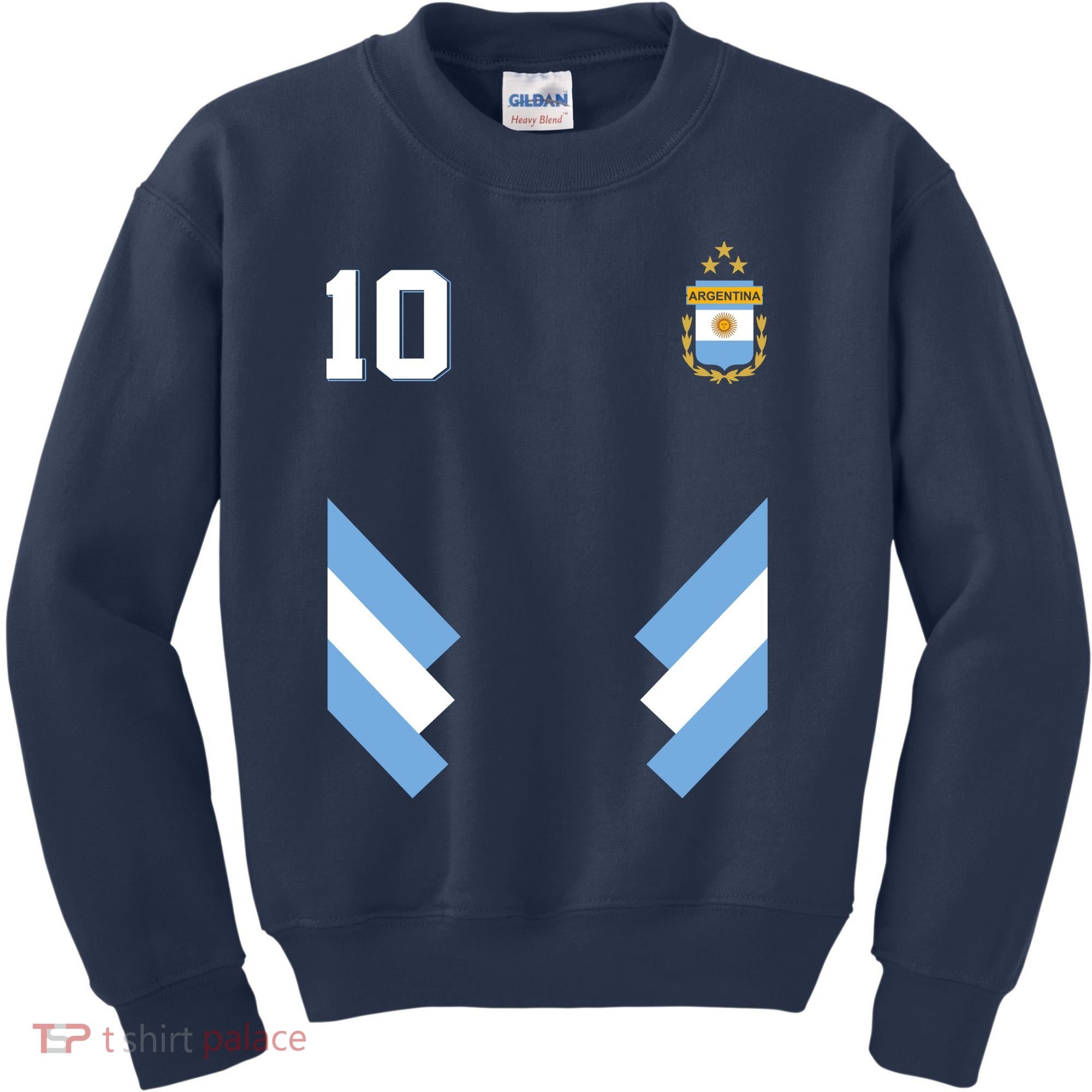 Pro Soccer Specialists #10 Argentina Jersey Soccer Kids Sweatshirt