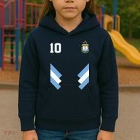 Pro Soccer Specialists #10 Argentina Jersey Soccer Kids Hoodie thumb 3