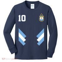 Pro Soccer Specialists #10 Argentina Jersey Soccer Kids Long Sleeve Shirt thumb 0