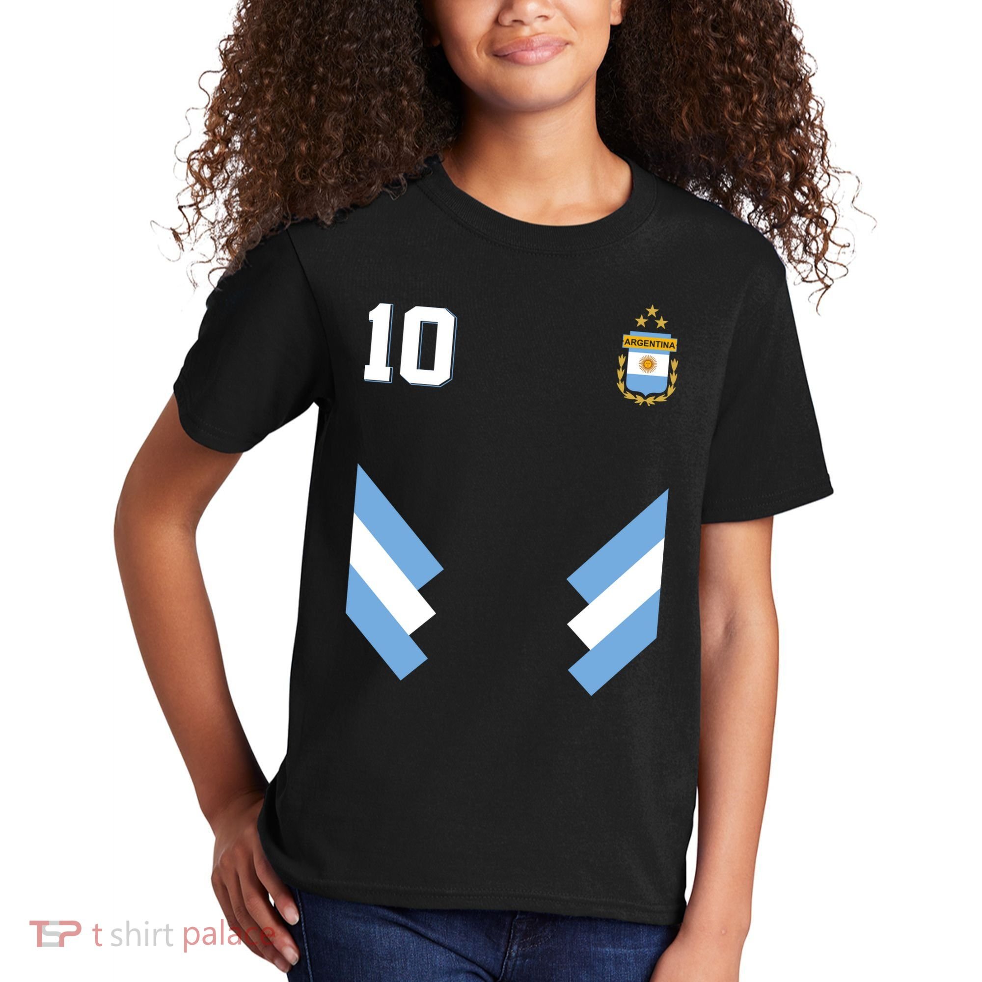 Pro Soccer Specialists #10 Argentina Jersey Soccer Kids T-Shirt