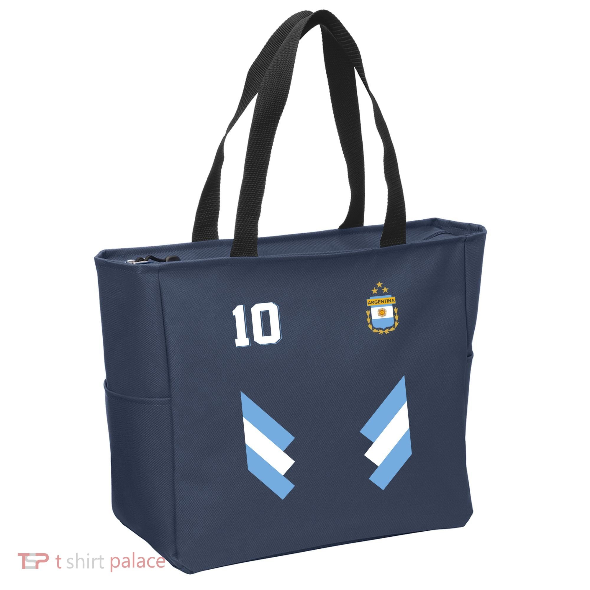 Pro Soccer Specialists #10 Argentina Jersey Soccer Tote Bag