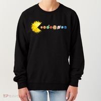 Planetary System Star Eating Planets Sun Funny Astronomy Women's Sweatshirt thumb 0