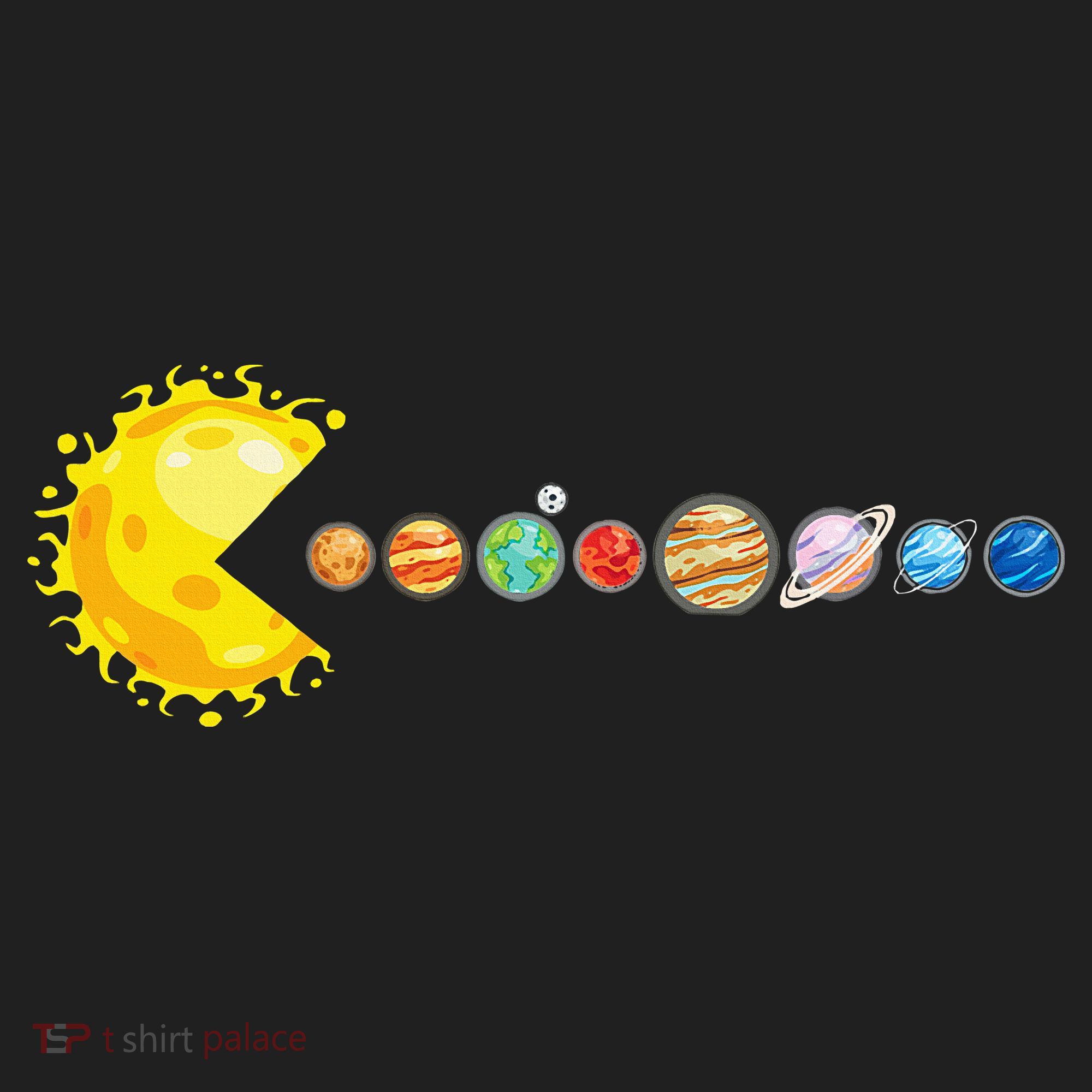 Planetary System Star Eating Planets Sun Funny Astronomy Women's Sweatshirt