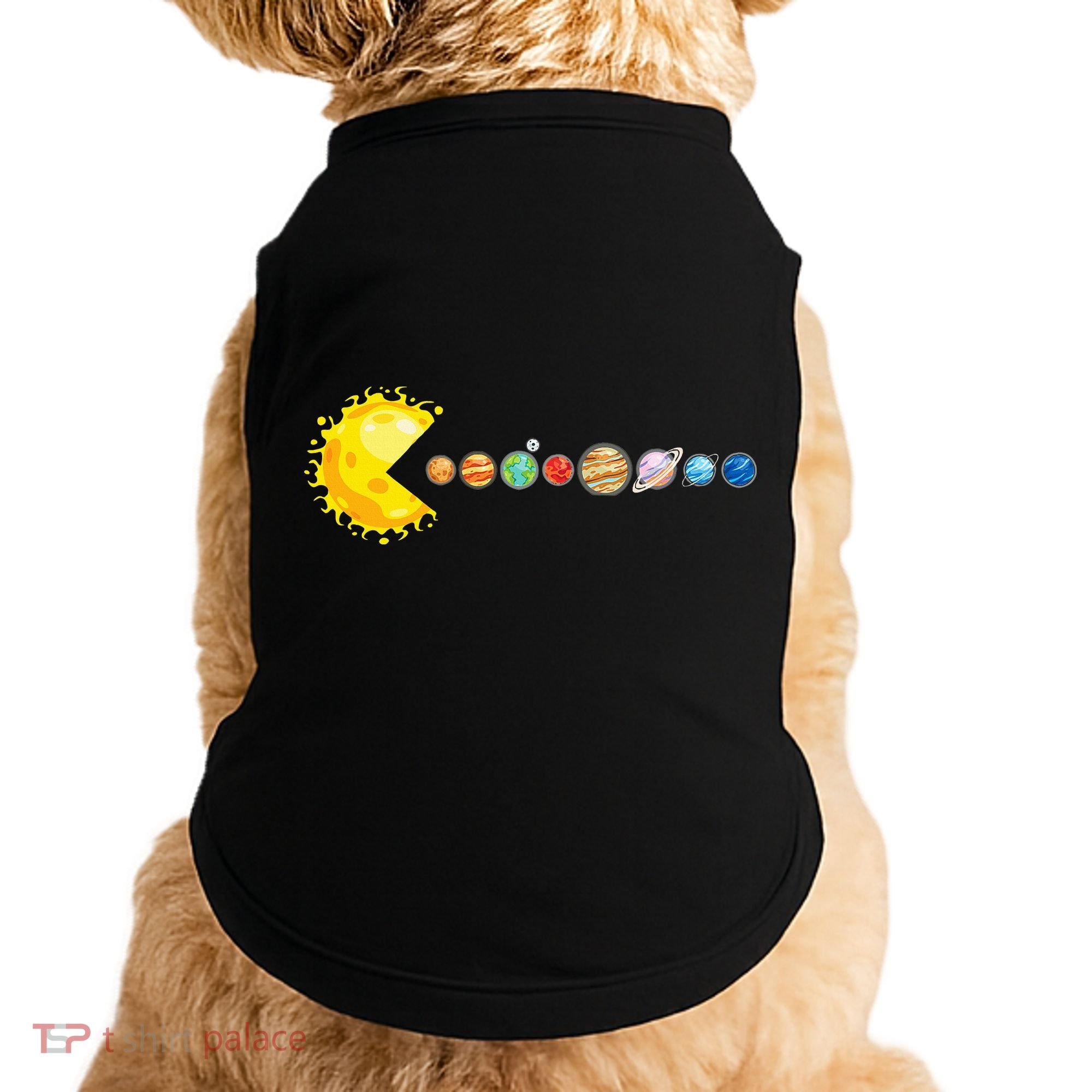 Planetary System Star Eating Planets Sun Funny Astronomy Doggie Tank