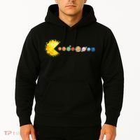 Planetary System Star Eating Planets Sun Funny Astronomy Hoodie thumb 2