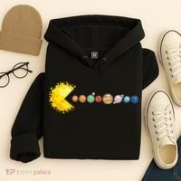 Planetary System Star Eating Planets Sun Funny Astronomy Hoodie thumb 4