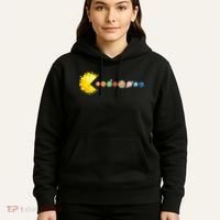 Planetary System Star Eating Planets Sun Funny Astronomy Hoodie thumb 5