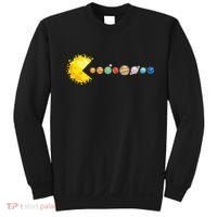 Planetary System Star Eating Planets Sun Funny Astronomy Sweatshirt thumb 0