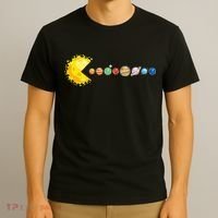 Planetary System Star Eating Planets Sun Funny Astronomy T-Shirt thumb 3