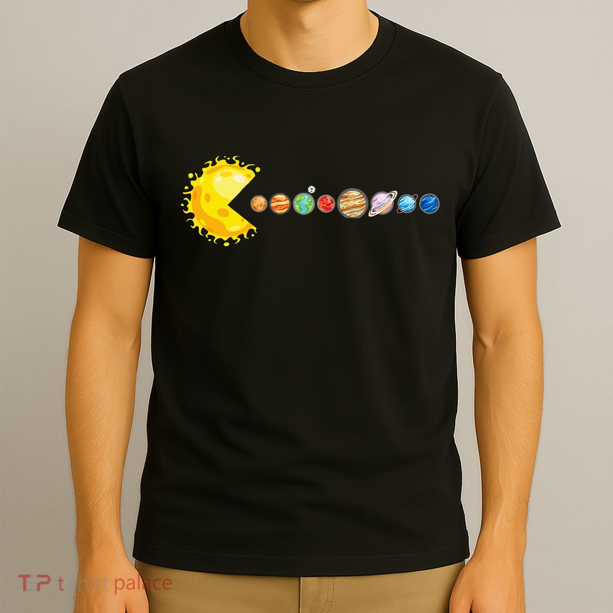 Planetary System Star Eating Planets Sun Funny Astronomy T-Shirt
