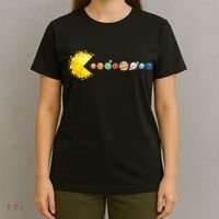 Planetary System Star Eating Planets Sun Funny Astronomy T-Shirt thumb 4