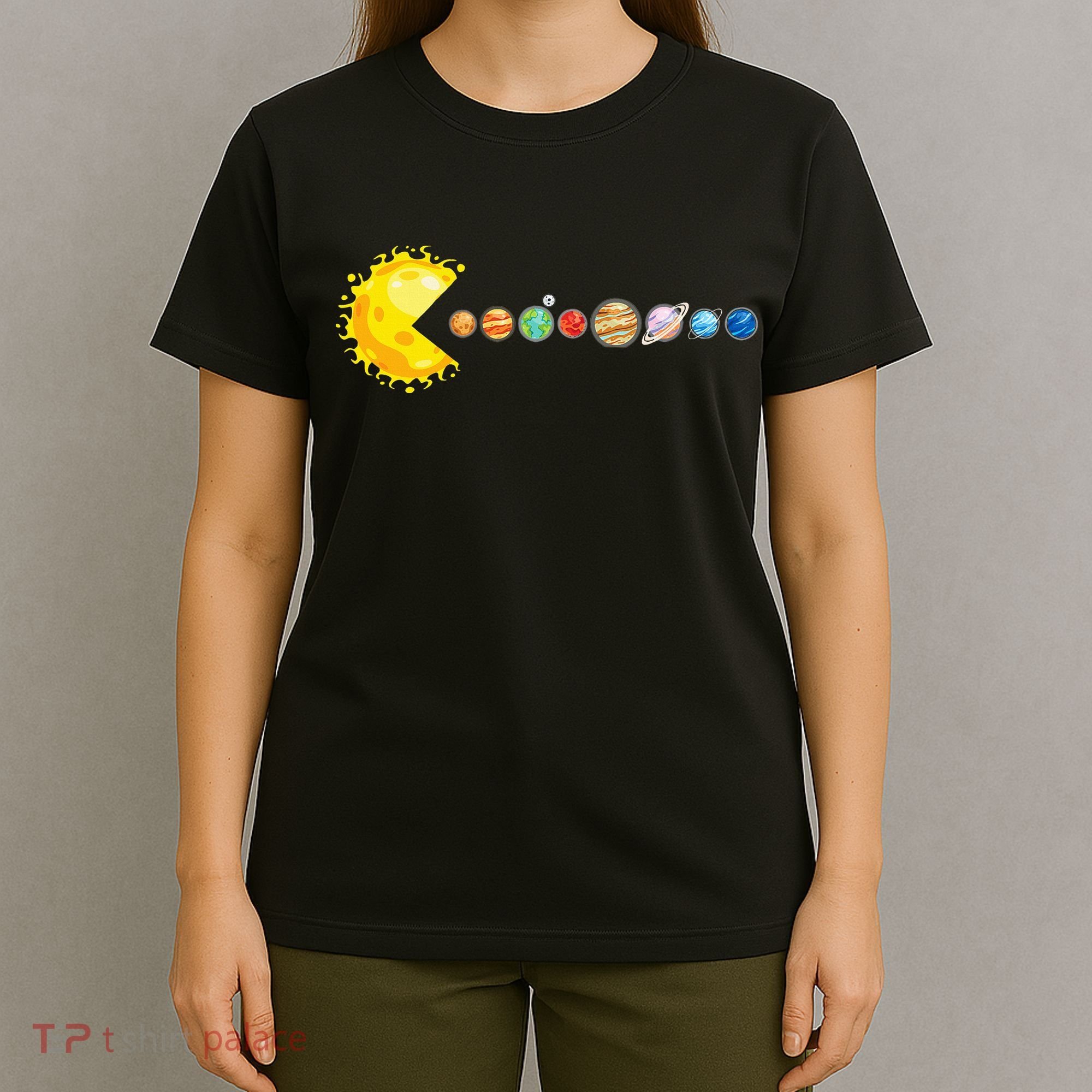 Planetary System Star Eating Planets Sun Funny Astronomy T-Shirt