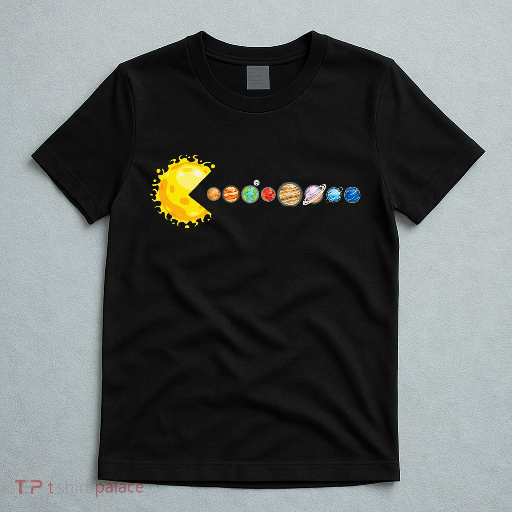 Planetary System Star Eating Planets Sun Funny Astronomy T-Shirt