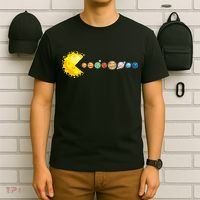 Planetary System Star Eating Planets Sun Funny Astronomy T-Shirt thumb 6