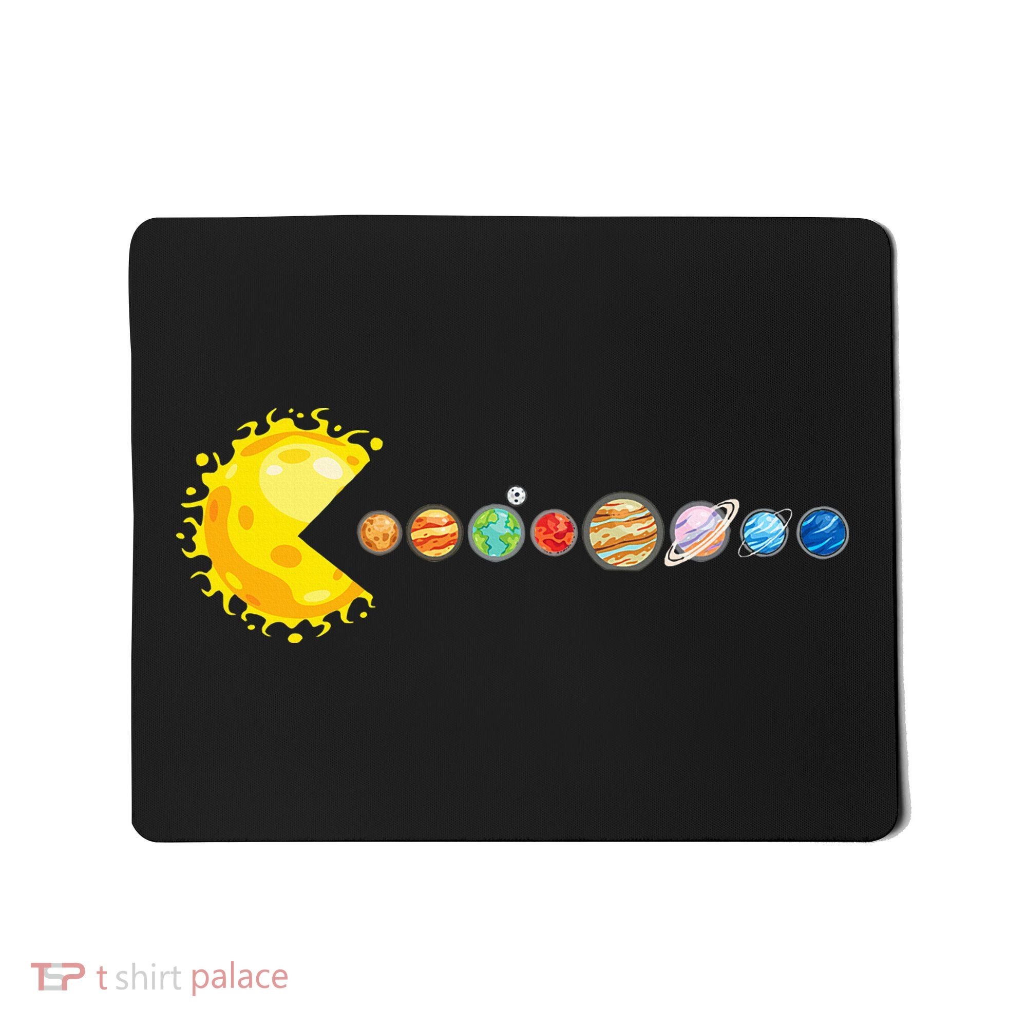 Planetary System Star Eating Planets Sun Funny Astronomy Mousepad