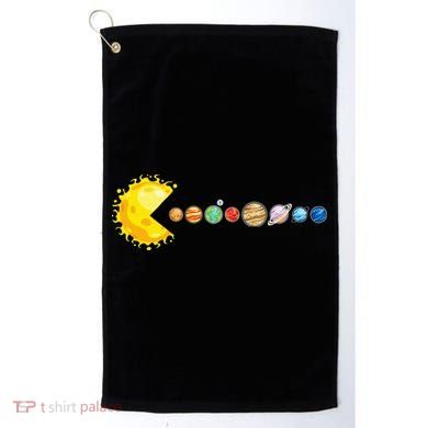Planetary System Star Eating Planets Sun Funny Astronomy Golf Towel
