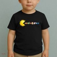 Planetary System Star Eating Planets Sun Funny Astronomy Toddler T-Shirt thumb 2