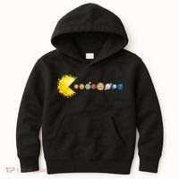 Planetary System Star Eating Planets Sun Funny Astronomy Kids Hoodie thumb 0