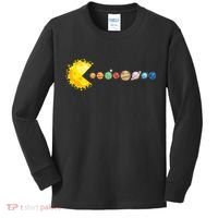 Planetary System Star Eating Planets Sun Funny Astronomy Kids Long Sleeve Shirt thumb 0