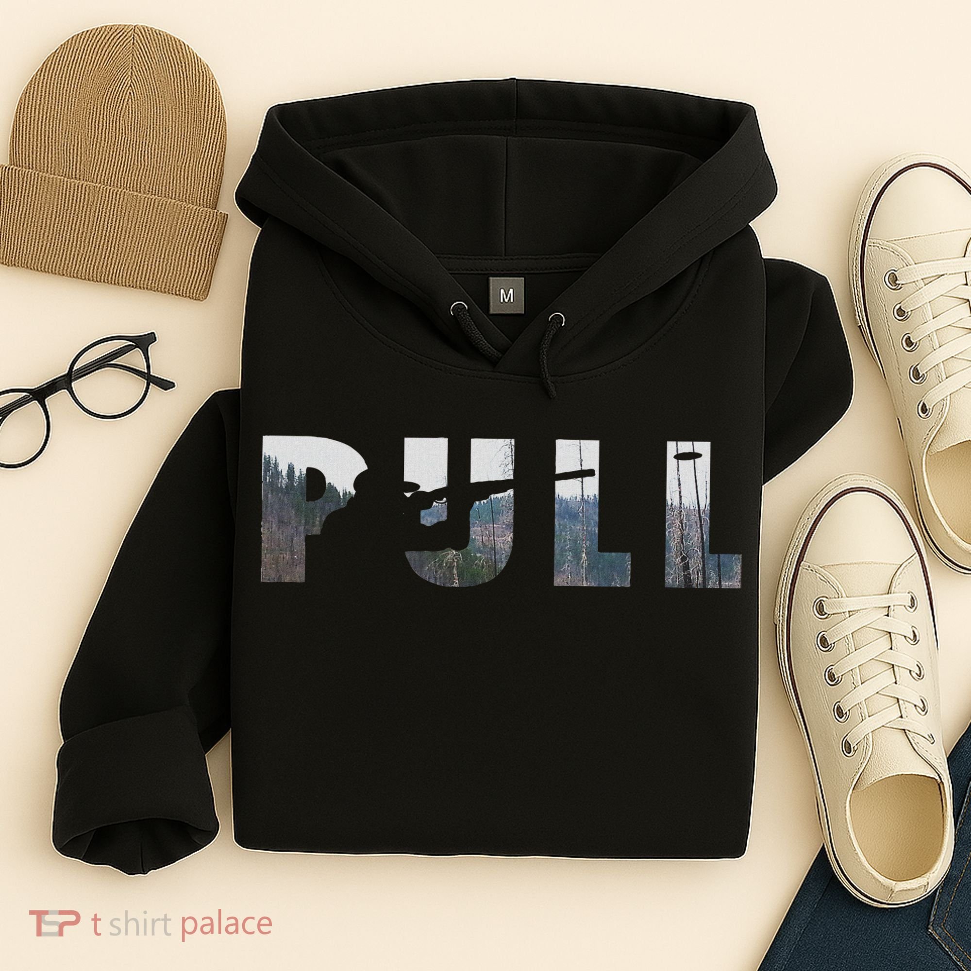 Pull Skeet Shooter Shotgun Trap Gift Hoodie