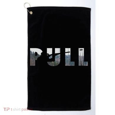 Pull Skeet Shooter Shotgun Trap Gift Golf Towel