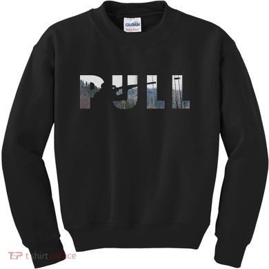 Pull Skeet Shooter Shotgun Trap Gift Kids Sweatshirt