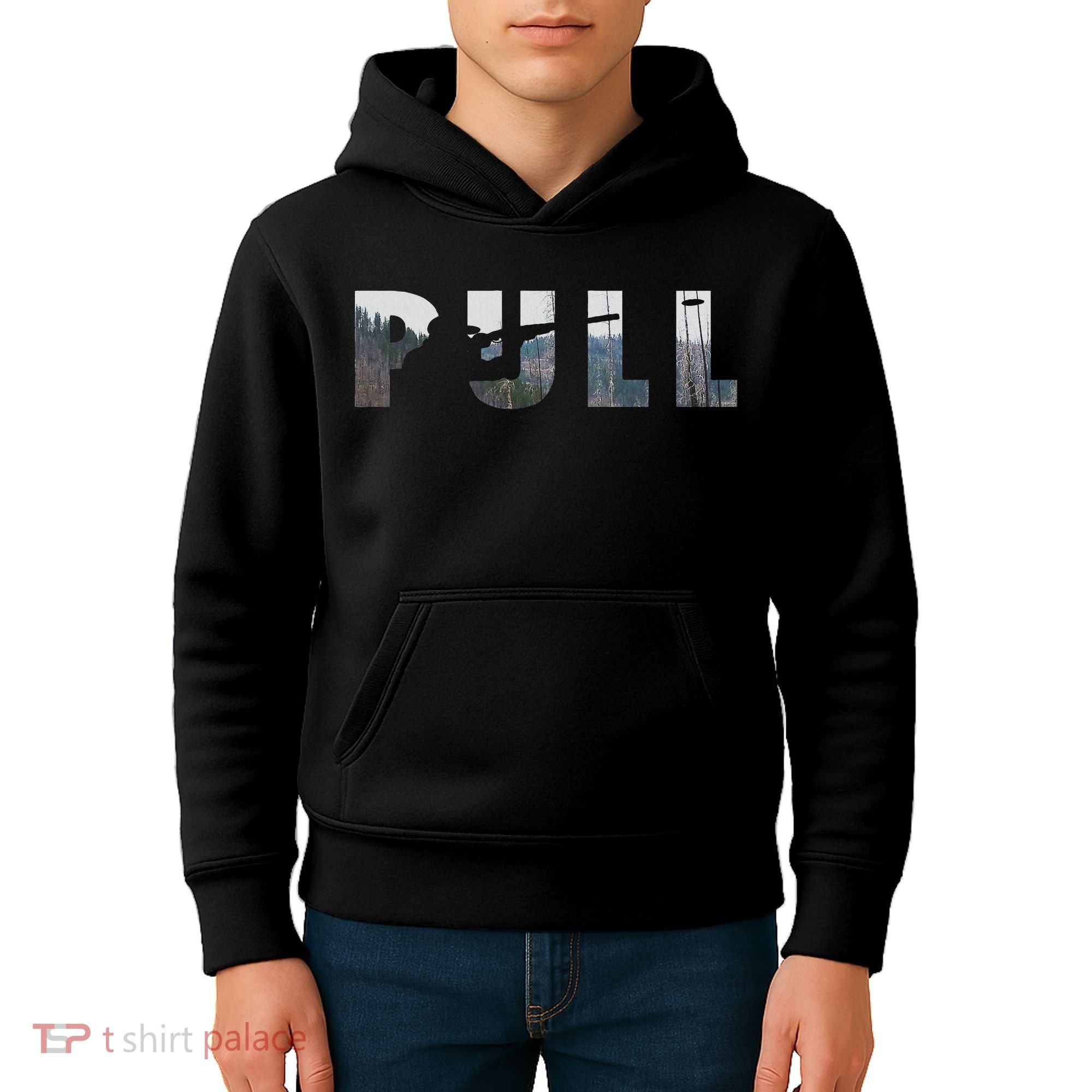 Pull Skeet Shooter Shotgun Trap Gift Kids Hoodie