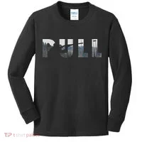 Pull Skeet Shooter Shotgun Trap Gift Kids Long Sleeve Shirt thumb 0
