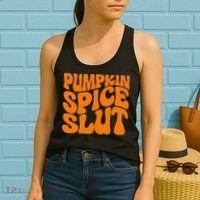 Pumpkin Spice Slut Funny Inappropriate Fall Halloween Women's Tank Top thumb 2