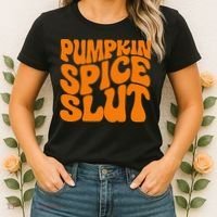 Pumpkin Spice Slut Funny Inappropriate Fall Halloween Women's T-Shirt thumb 2