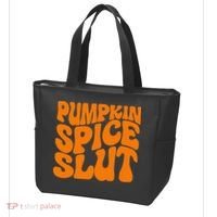 Pumpkin Spice Slut Funny Inappropriate Fall Halloween Tote Bag thumb 3