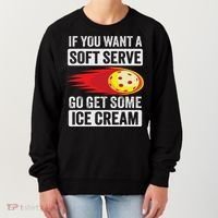 Pickleball Soft Serve Ice Cream Funny Pickleball Women's Sweatshirt thumb 0