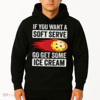 Pickleball Soft Serve Ice Cream Funny Pickleball Hoodie thumb 2