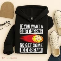 Pickleball Soft Serve Ice Cream Funny Pickleball Hoodie thumb 4