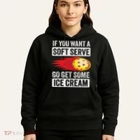 Pickleball Soft Serve Ice Cream Funny Pickleball Hoodie thumb 5