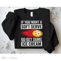 Pickleball Soft Serve Ice Cream Funny Pickleball Sweatshirt thumb 2