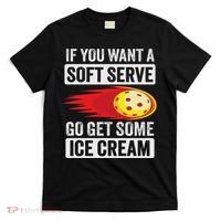 Pickleball Soft Serve Ice Cream Funny Pickleball T-Shirt thumb 0
