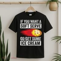 Pickleball Soft Serve Ice Cream Funny Pickleball T-Shirt thumb 2