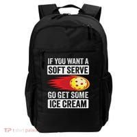 Pickleball Soft Serve Ice Cream Funny Pickleball Backpack thumb 0