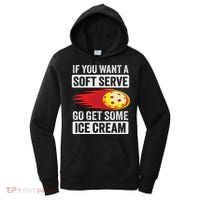 Pickleball Soft Serve Ice Cream Funny Pickleball Women's Hoodie thumb 0