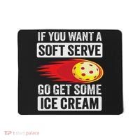 Pickleball Soft Serve Ice Cream Funny Pickleball Mousepad thumb 0