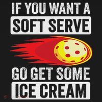 Pickleball Soft Serve Ice Cream Funny Pickleball Mousepad thumb 1