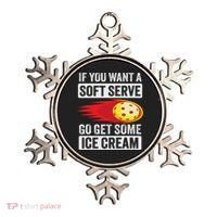 Pickleball Soft Serve Ice Cream Funny Pickleball Ornament thumb 0
