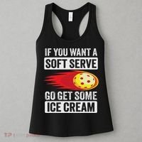 Pickleball Soft Serve Ice Cream Funny Pickleball Women's Tank Top thumb 3